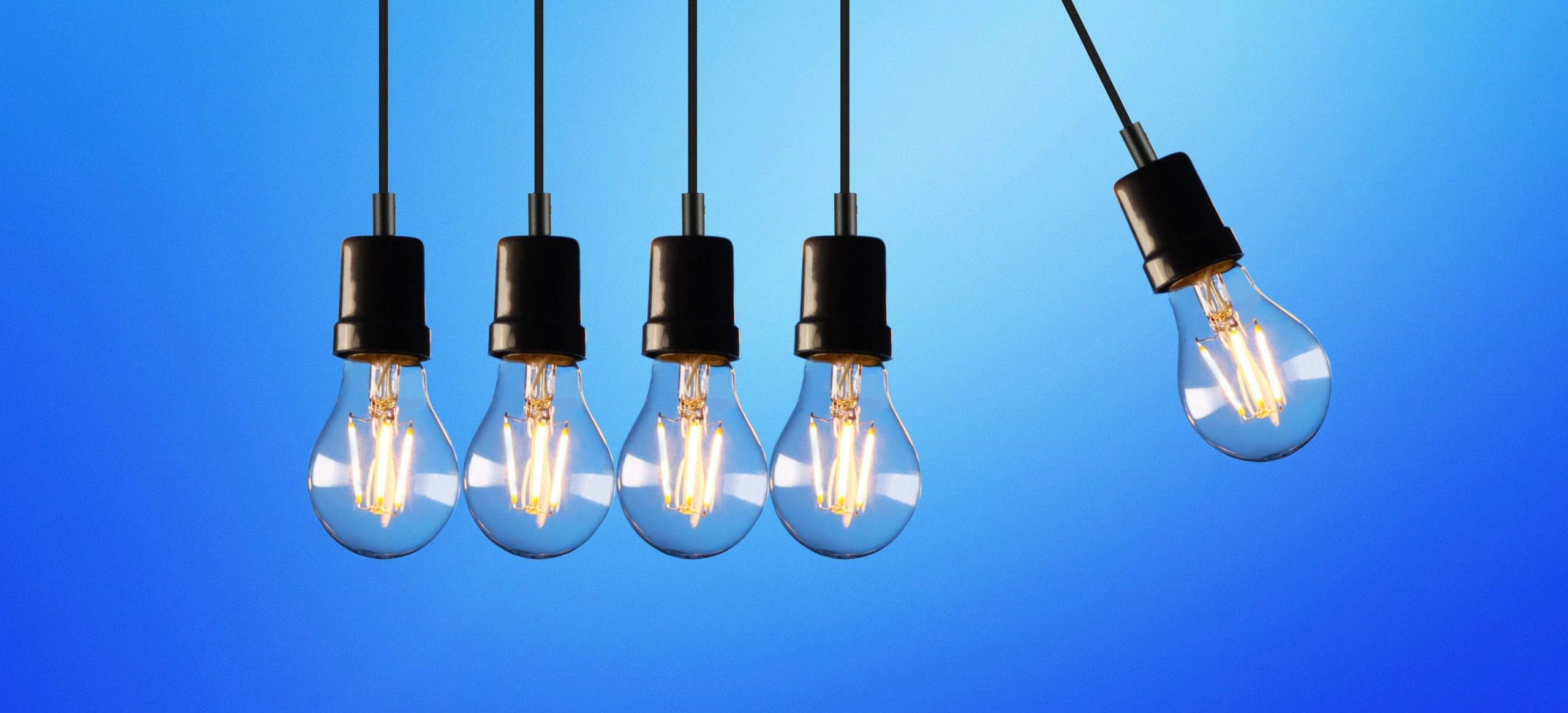 A Photo About Five Light Bulbs That Spark Content Creation